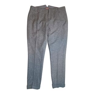 Juicy Couture Slim Straight Mid-Rise Grey Wool Pants Size 8